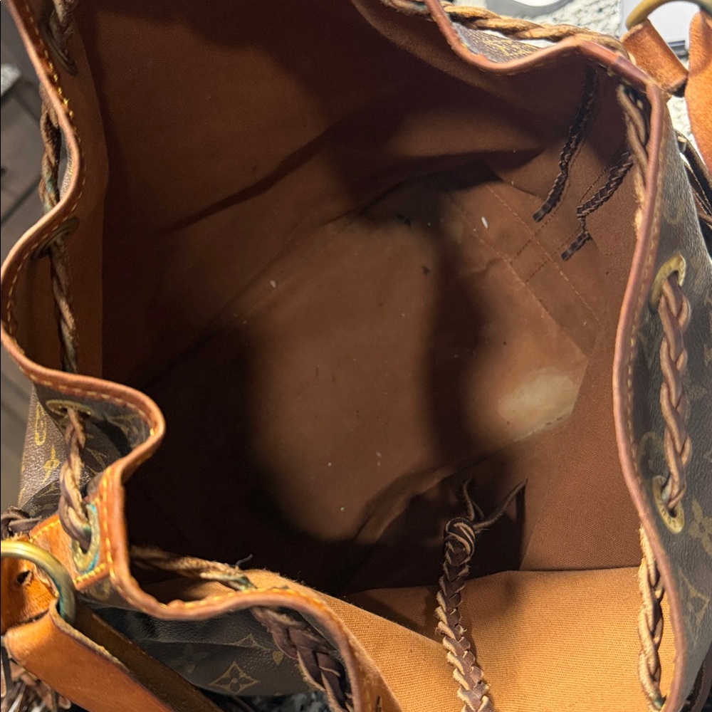 Louis Vuitton Brown Monogram Fringe Bucket Hobo - Picture 7 of 16